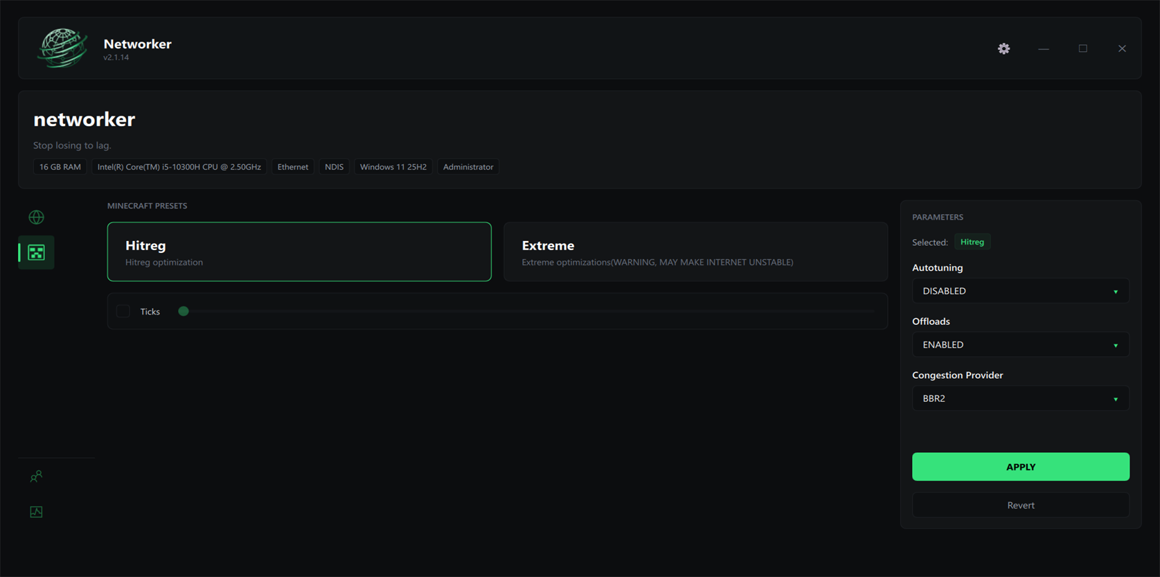 Networker — minecraft presets
